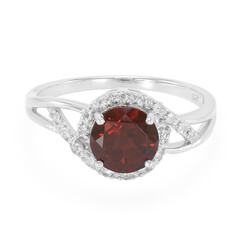 Mozambique Garnet Silver Ring