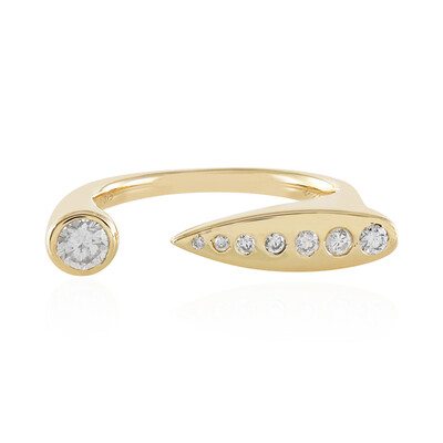 9K I2 (H) Diamond Gold Ring (de Melo)