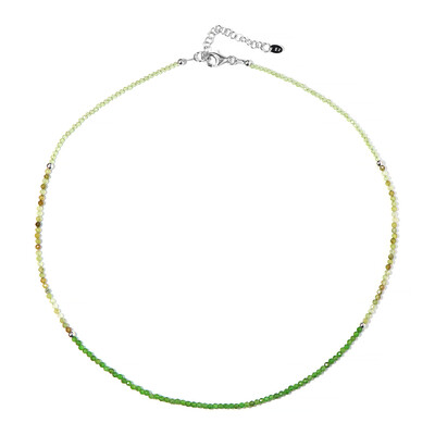 Russian Diopside Silver Necklace