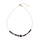 Garnet Stainless Steel Necklace