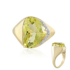 9K Ouro Verde Quartz Gold Ring (SUHANA)