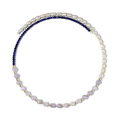 Lapis Lazuli Steel Choker (Riya)