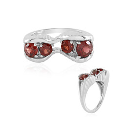 Mozambique Garnet Silver Ring (SAELOCANA)