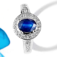 Blue Sapphire Silver Ring