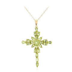 Burmese Peridot Silver Necklace