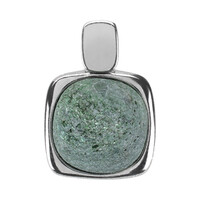 Fuchsite Silver Pendant