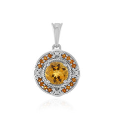 Citrine Silver Pendant