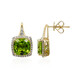 14K Dashihe Peridot Gold Earrings (CIRARI)