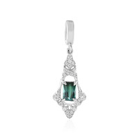 Benedito Green Tourmaline Silver Pendant