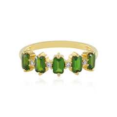 Russian Diopside Silver Ring