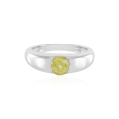 Sphene Silver Ring