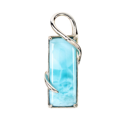 Larimar Silver Pendant