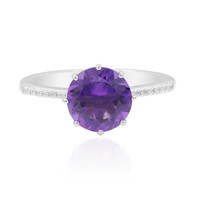 Bolivian Amethyst Silver Ring