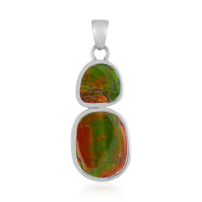 Ammolite Silver Pendant