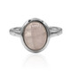 Rose Quartz Silver Ring (MONOSONO COLLECTION)