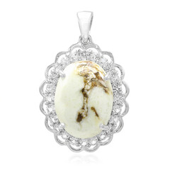 Magnesite Silver Pendant