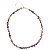 Fancy Tourmaline Silver Necklace