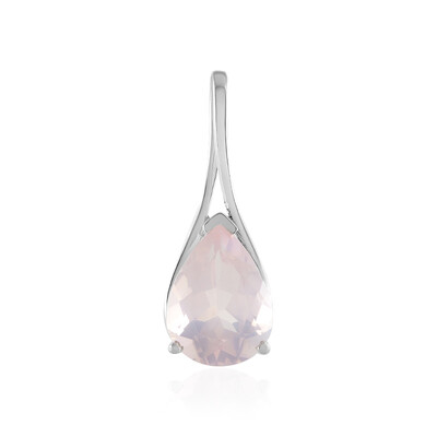 Rose Quartz Silver Pendant