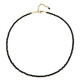 Gold Sheen Obsidian Silver Necklace