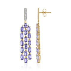 Tanzanite Silver Earrings