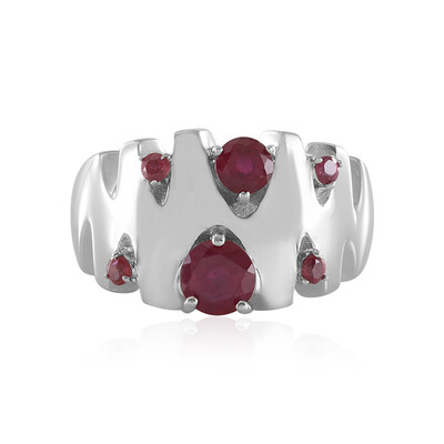 Madagascar Ruby Silver Ring (de Melo)