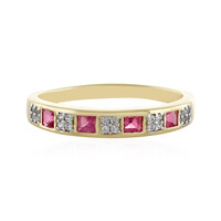 9K Brazilian Pink Tourmaline Gold Ring (Adela Gold)