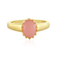 Pink Opal Silver Ring