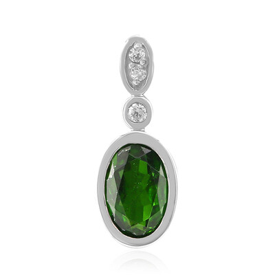 Russian Diopside Silver Pendant