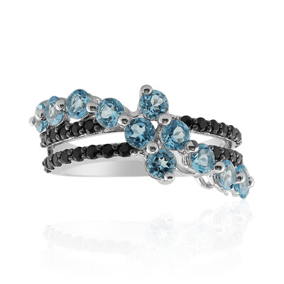 Swiss Blue Topaz Silver Ring