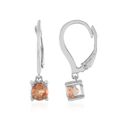 Sunstone Silver Earrings