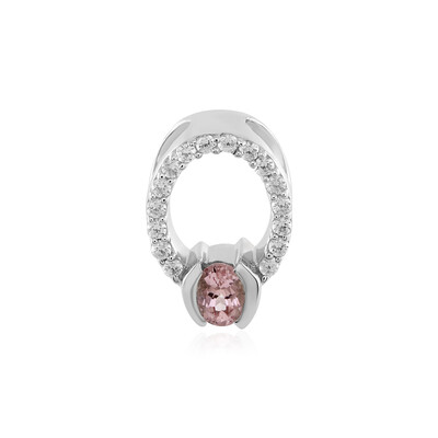 Pink Tourmaline Silver Pendant (MONOSONO COLLECTION)