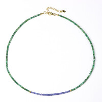 Zambian Emerald Silver Necklace