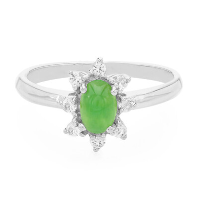 Imperial Chrysoprase Silver Ring