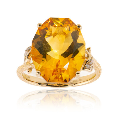 14K Citrine Gold Ring (Smithsonian)