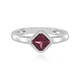 Rhodolite Silver Ring