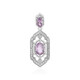 Rose de France Amethyst Silver Pendant