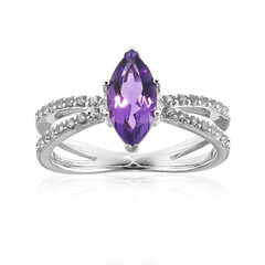 Zambian Amethyst Silver Ring