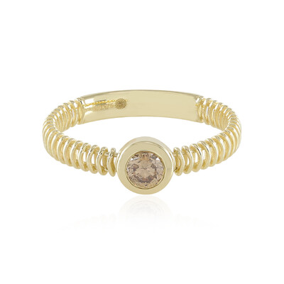 9K I2 Champagne Diamond Gold Ring (Ornaments by de Melo)