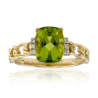 14K Dashihe Peridot Gold Ring (CIRARI)