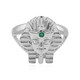 Brazilian Emerald Silver Ring