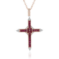 Burmese Ruby Silver Pendant (Gems en Vogue)