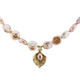 Pink Freshwater Pearl Silver Necklace (TPC)