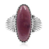 Lepidolite Silver Ring