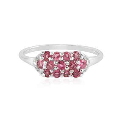 Brazilian Pink Tourmaline Silver Ring