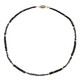 Black Diamond Silver Necklace