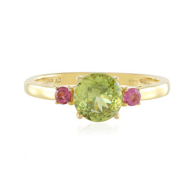 Sphene Silver Ring