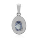 Unheated Tanzanite Silver Pendant (Pallanova)