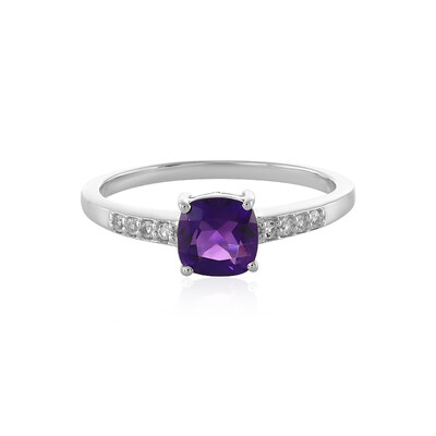 Zambian Amethyst Silver Ring