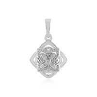 I2 (I) Diamond Silver Pendant