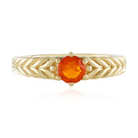 Mexican Fire Opal Silver Ring